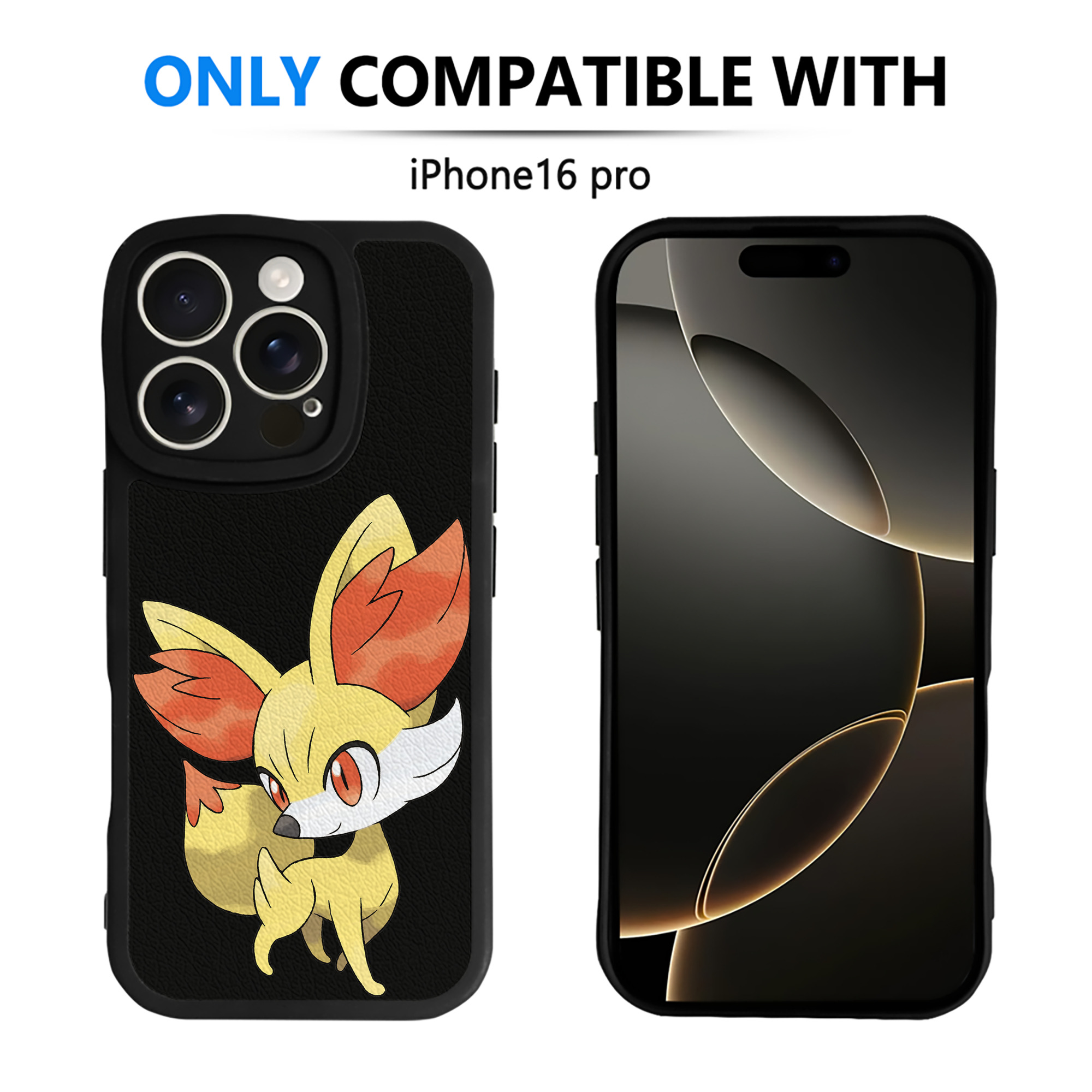 （画像用） ポケットモンスター Pokémon 【iPhone 16シリーズ対応】シリコンスマホケース（レザー調） 材質：シリコン